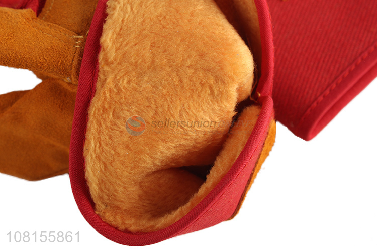 Wholesale winter outdoor thermal leather working gloves