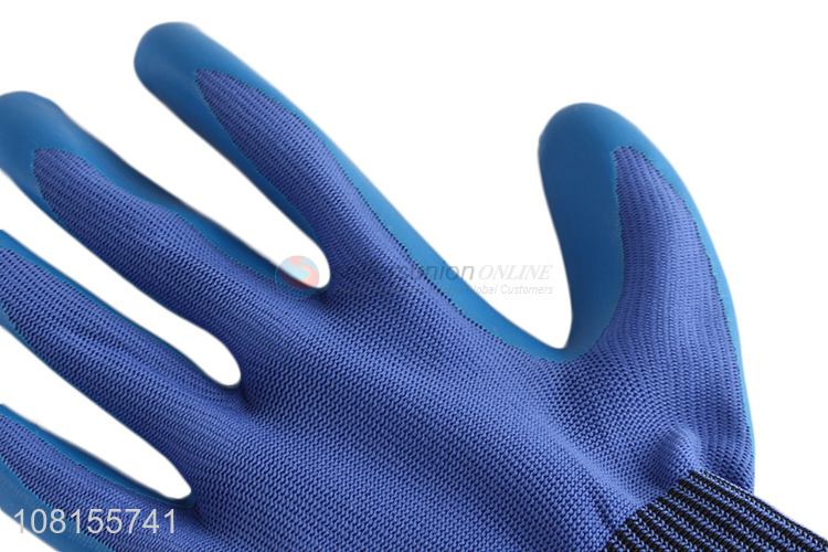Factory price latex embossing work gloves for gardening