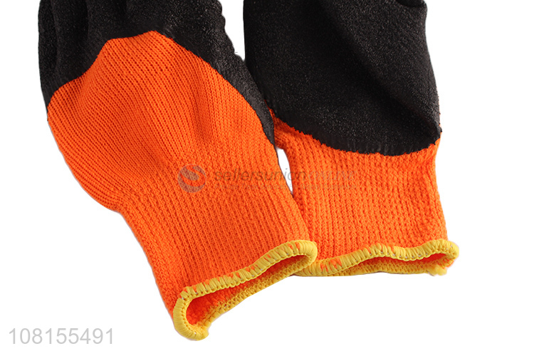 China supplier winter outdoor latex crinkle work gloves
