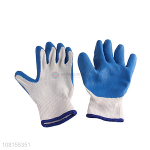 Good quality all purpose cotton latex safety work gloves