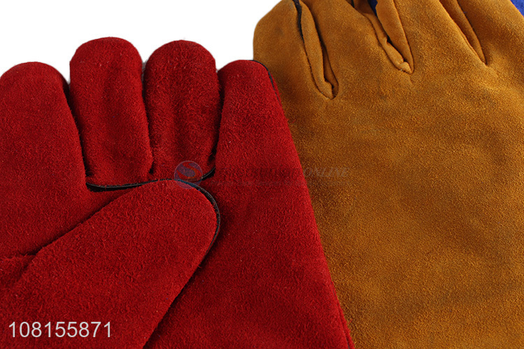 High quality heat resistant industrial electric welding gloves
