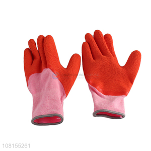 Factory supply latex foam work gloves for hand protection