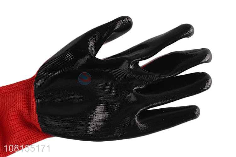 High quality 13 stitches nitrile work gloves for industry