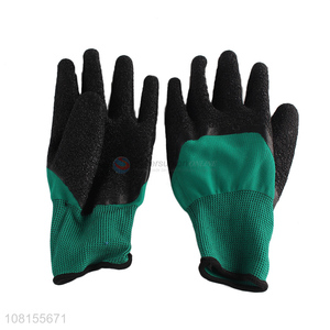 Wholesale 13 stitches work <em>gloves</em> with crinkle <em>latex</em> coating