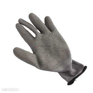 New arrival 13 stitches polyester latex crinkle work gloves