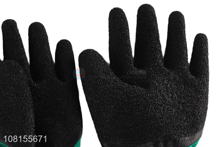 Wholesale 13 stitches work gloves with crinkle latex coating