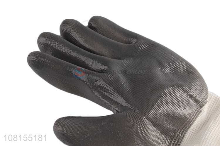 Hot selling 13 stitches polyester nitrile working gloves