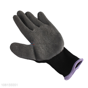 Good quality cotton <em>latex</em> coated crinkle working <em>gloves</em>