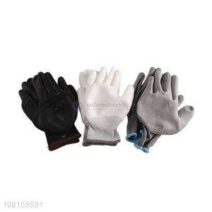New arrival 13-stitches pu coated protective work gloves