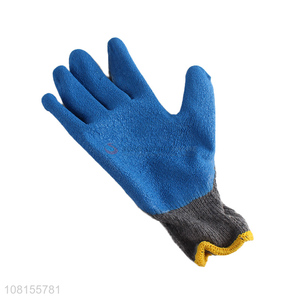 Wholesale 10 stitches latex crinkle industrial work gloves