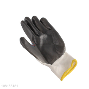 Hot selling 13 stitches polyester nitrile working gloves