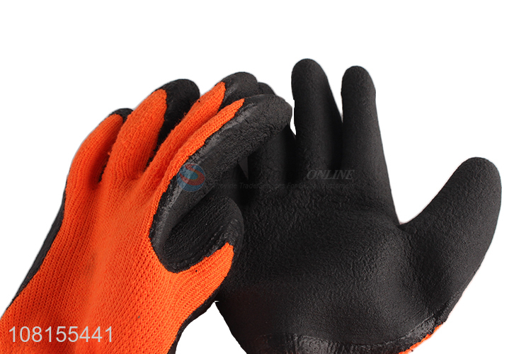 Low price latex foam winter outdoor safety working gloves