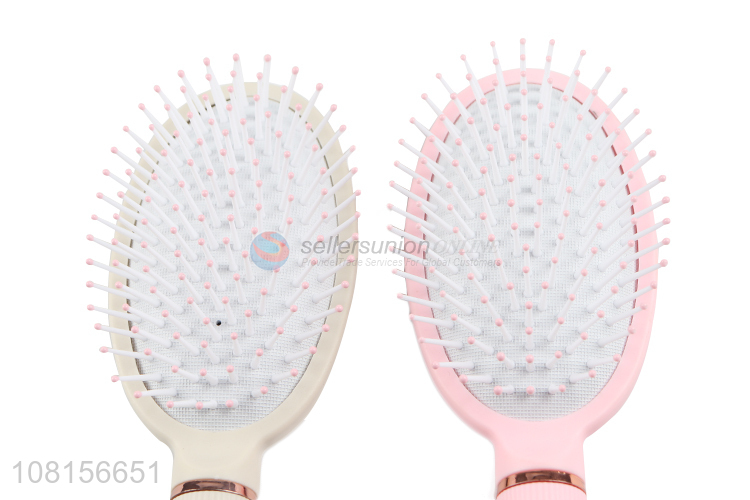 Yiwu market multicolor massage hair comb with long handle