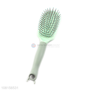 New arrival green air cushion massage hair comb with handle