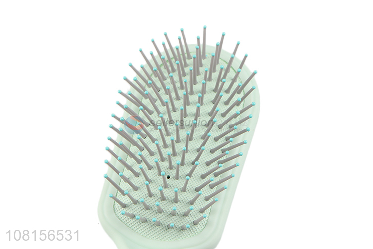 New arrival green air cushion massage hair comb with handle