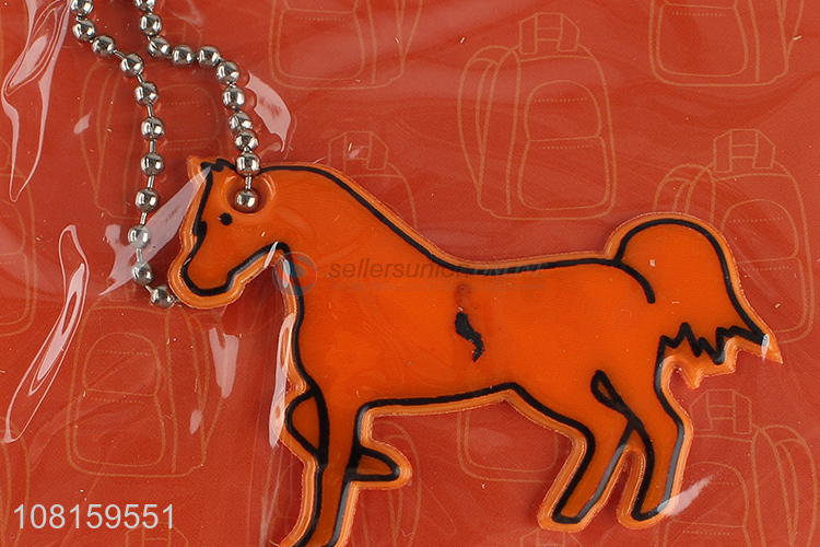 Good Sale Horse Shape Reflective Pendant For Bag And Key