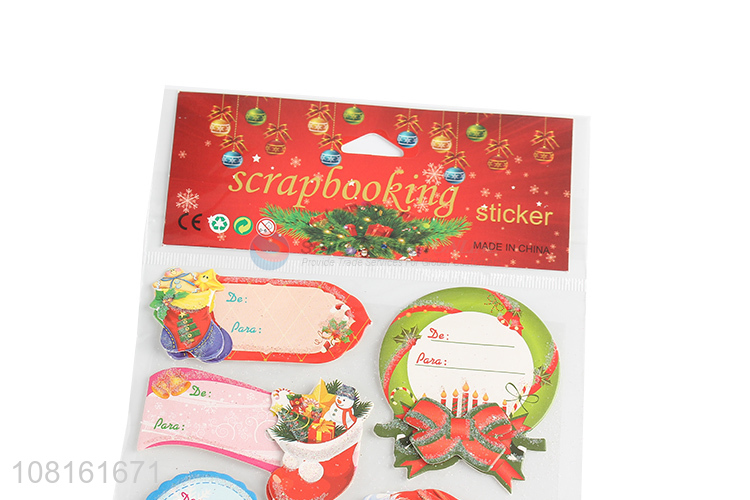 Online wholesale creative acrapbooking sticker for christmas