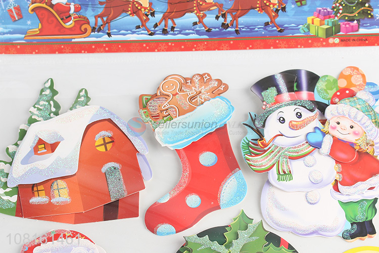 Yiwu wholesale paper decorative stickers for christmas