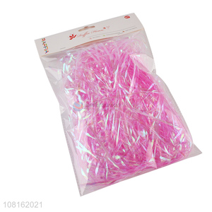 China products pink gift box filling crinkle shred filler