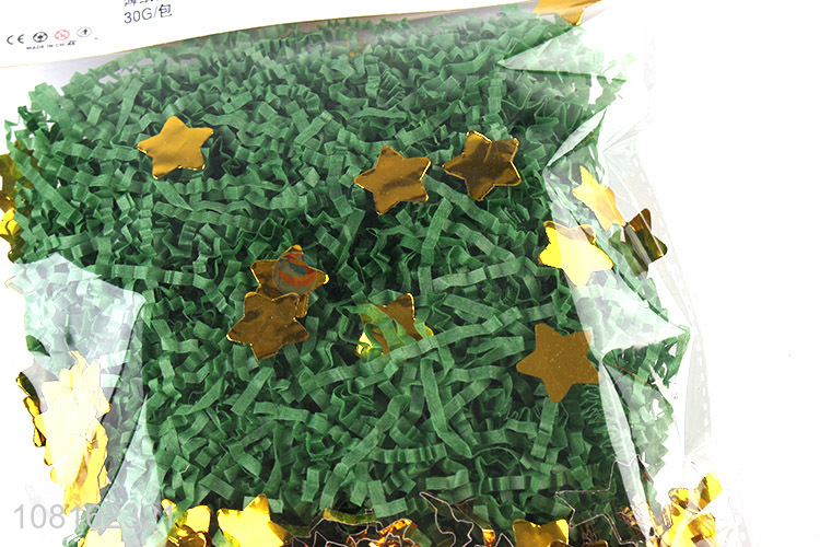 Wholesale from china box filling paper shred with star decorations