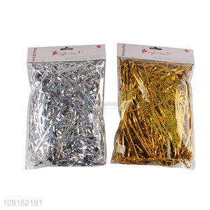 Yiwu market holiday party pvc shred for gift box decoration