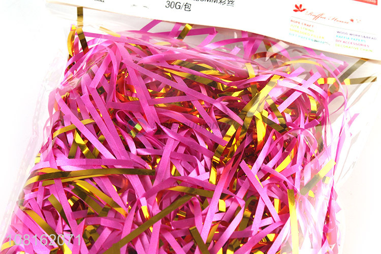 Most popular color pvc shredded paper for gift box filling