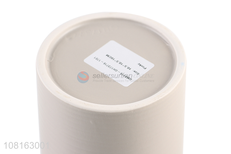 High quality straight ceramic water cup household round tea cup