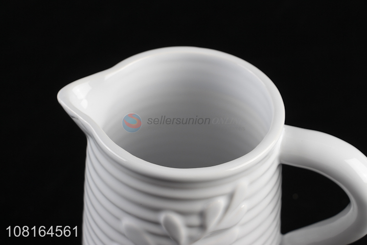Unique Design Ceramic Flower Vase Cheap Vases With Handle