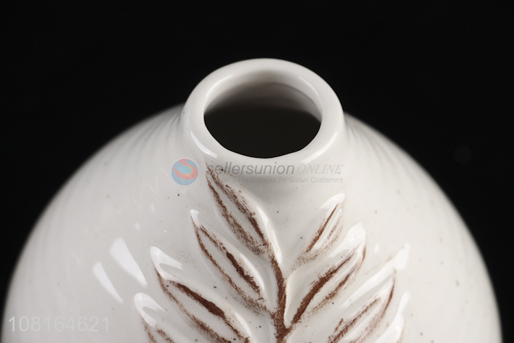 Best Sale Ceramic Flower Vase Cheap Vases For Desk Decoration