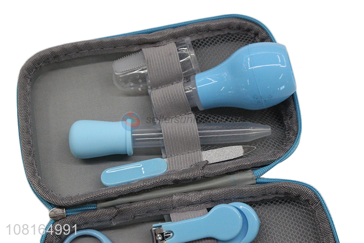 Hot selling blue portable baby care kit grooming kit