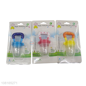 High quality safety silicone baby pacifier fruit feeder