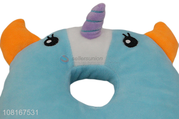 China factory blue cartoon cotton pillow for babies