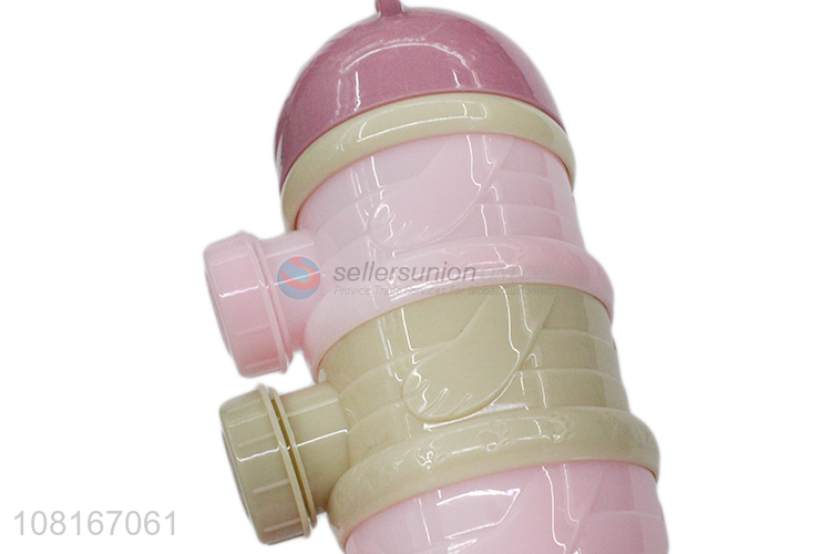 Factory wholesale cartoon milk powder container for babies