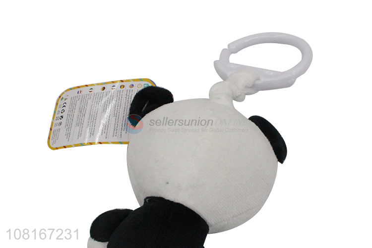 High quality cartoon panda teether baby rattle for sale