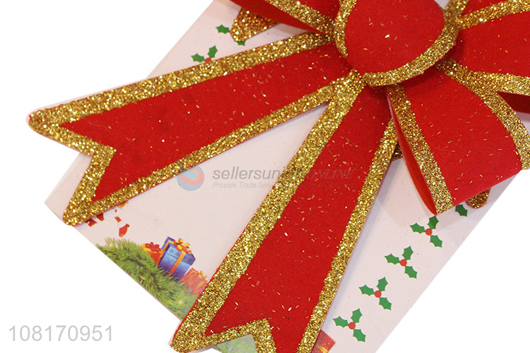 New arrival holiday decoration Christmas bows wreath garland bow