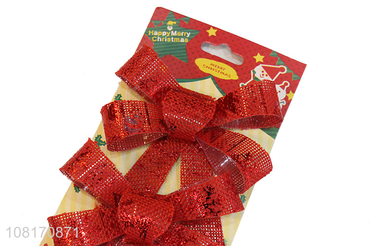 Promotional decorative Christmas tree topper bows wreath bows
