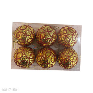 Good quality decorative Christmas tree balls plastic Xmas baubles