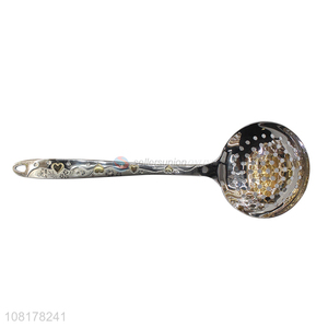 New products stainless steel slotted ladle for kitchen