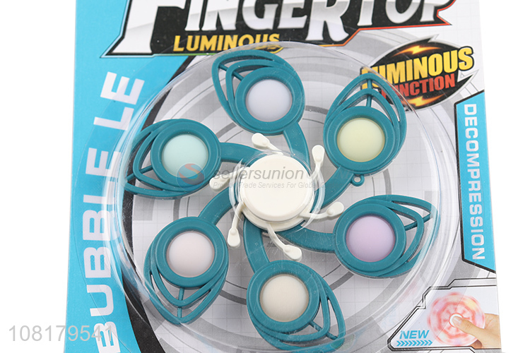 Hot products luminous fidget gyro spinner toys for anti-stress