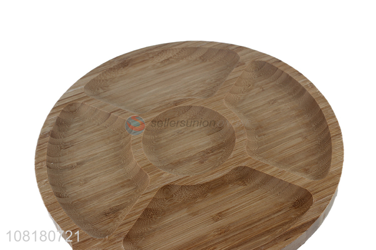 Online wholesale creative dinner plate bamboo tray