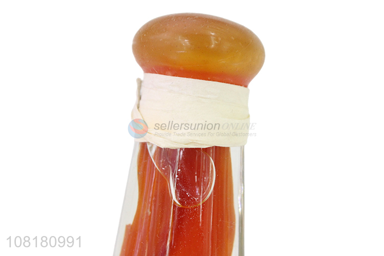 China products simulation vegetable filling glass bottle