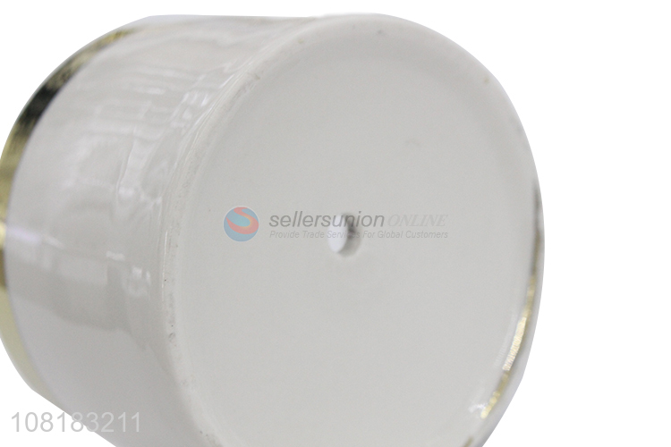 Low price white simple phnom penh ceramic flowerpots