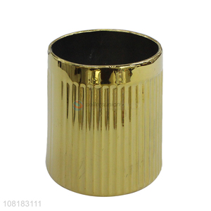 Hot selling golden mini flowerpot household ceramic decoration