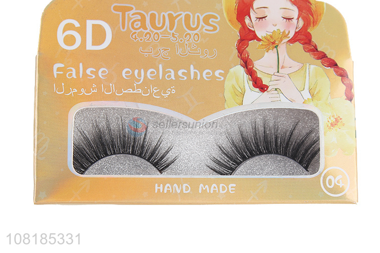 Best Selling Black False Eyelashes Handmade 6D Eyelash
