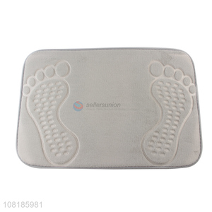 Top selling grey non-slip bathroom floor mat door mat wholesale