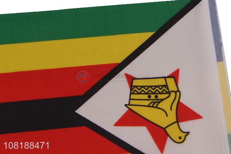 High quality world cup festival events mini Zimbabwe country flag banner