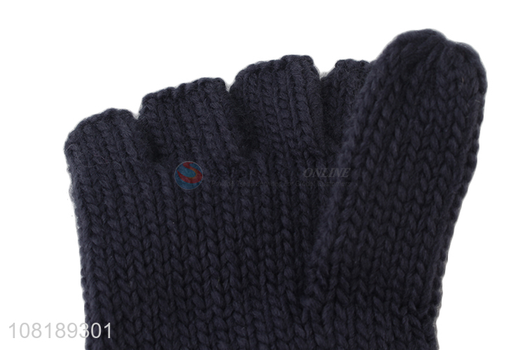 Hot products polyester winter warm gloves with top quality