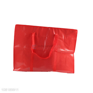 Popular products durable red portable woven bags with handle