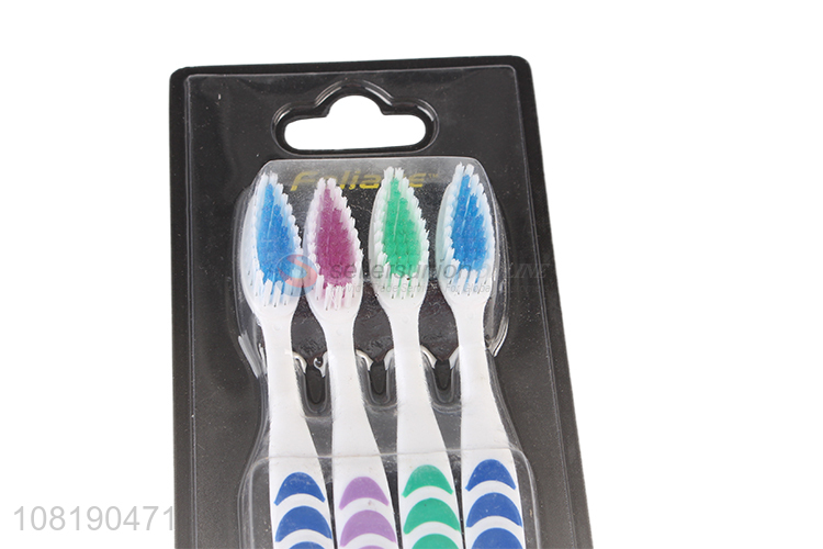 High Quality 4 Pieces Toothbrush Adults Nylon Toothbrush