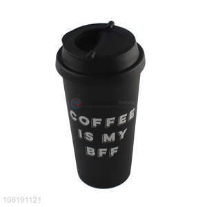 Custom insulated eco-friendly plastic coffee mug plastic coffee tumbler